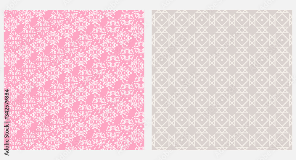 Vector geometric texture patterns for wallpaper background.