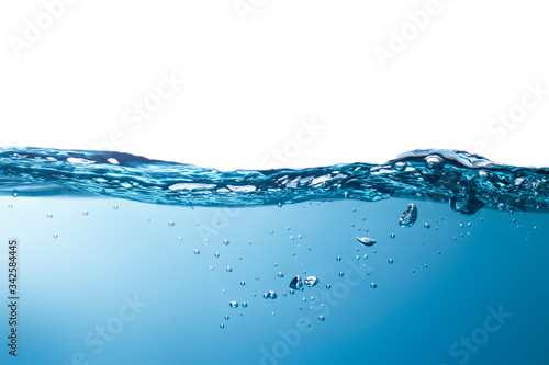 water waves Splashed water wave in clean blue water