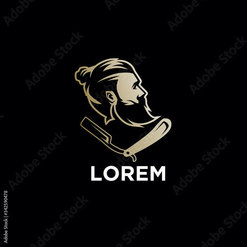 vintage, retro, barber shop logo. modern icon, template design