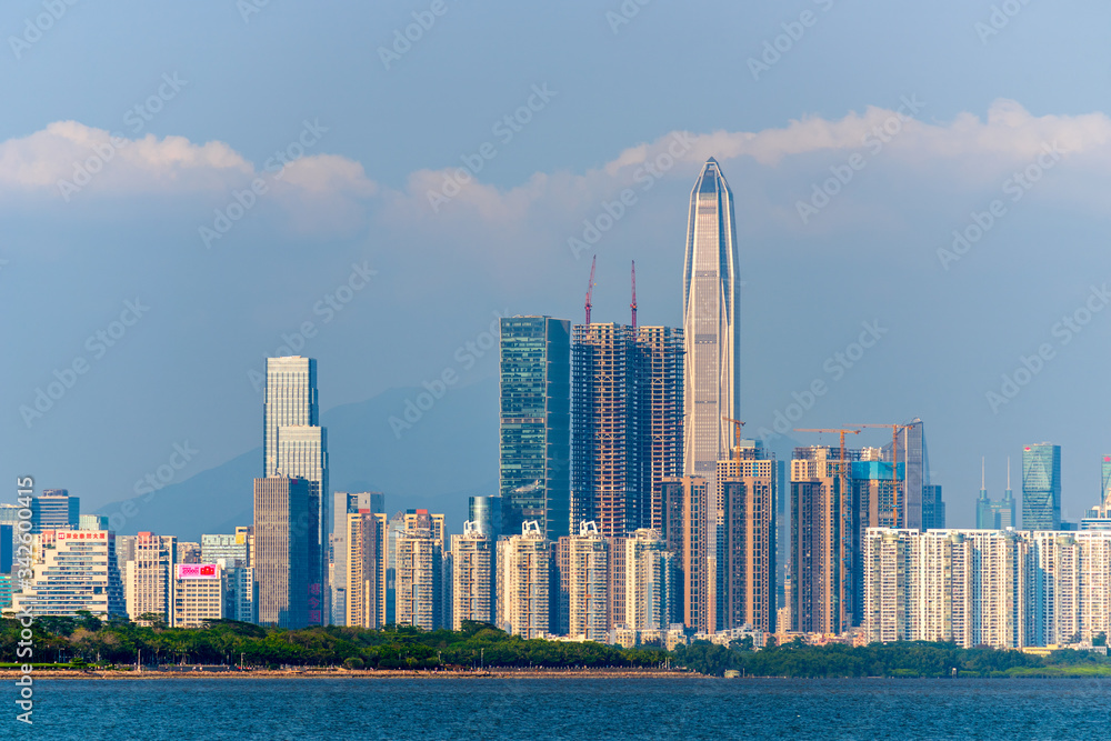 Obraz premium Shenzhen Ping An financial center skyline