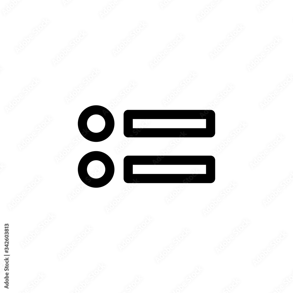Bullet List User Interface Outline Icon Logo Vector Illustration
Bullet List User Interface Outline Icon Logo Vector Illustration