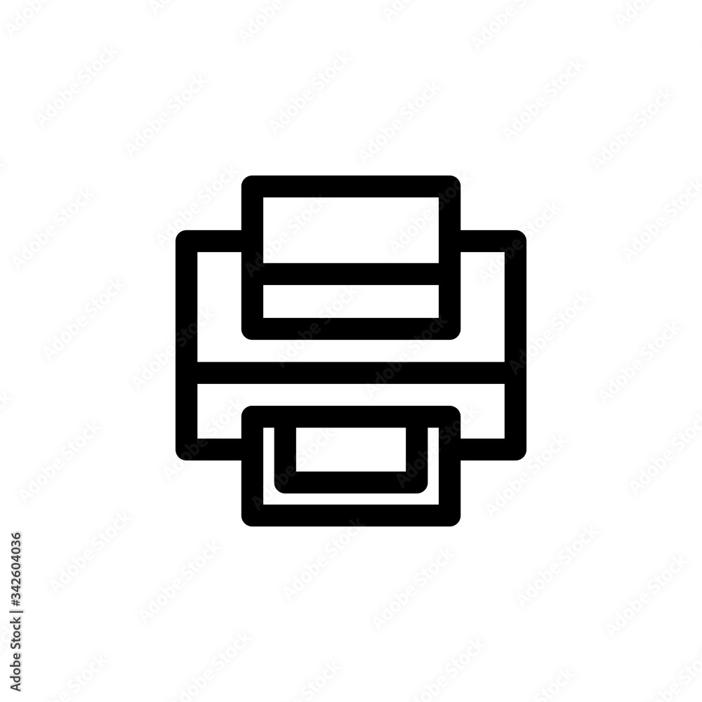 Printer User Interface Outline Icon Logo Vector Illustration
Printer User Interface Outline Icon Logo Vector Illustration