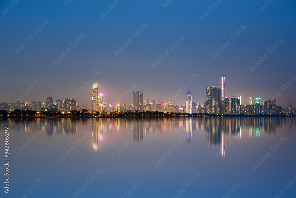 Shenzhen Futian District urban skyline