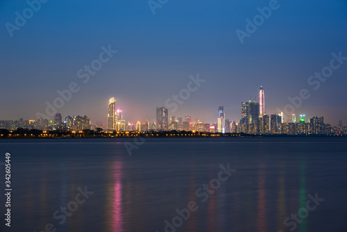 Shenzhen Futian District urban skyline