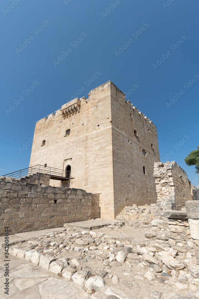 South view of the medieval castle of Kolossi (Cyprus)