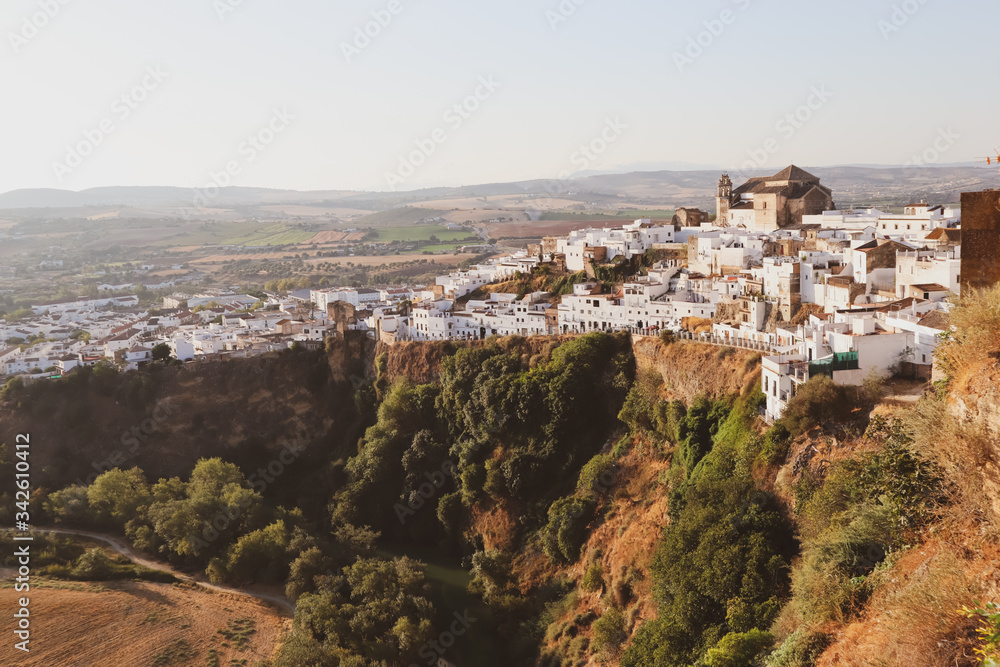 View of an old Spanish village, beautiful landscape Spain