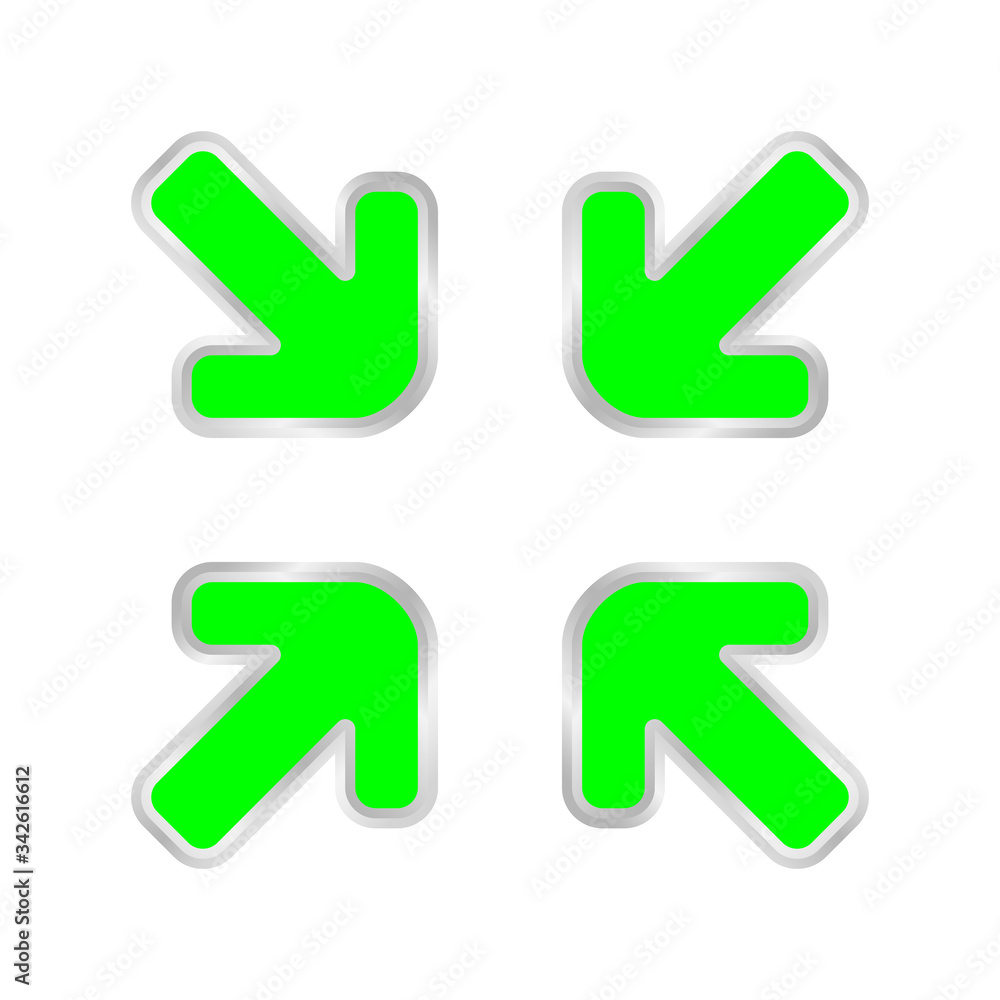 green expand arrow icon isolated on white, arrows pointing zoom in, expand arrow icon for resizes, drag arrow for all direction app, arrows pointer cursor of mouse symbol, expanding icon interface green expand arrow icon isolated on white, arrows pointing zoom in, expand arrow icon for resizes, drag arrow for all direction app, arrows pointer cursor of mouse symbol, expanding icon interface