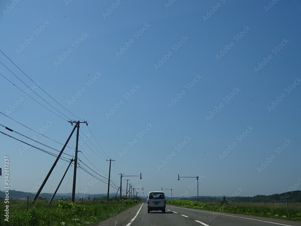 Fototapeta premium The view of Nemuro in Hokkaido, Japan