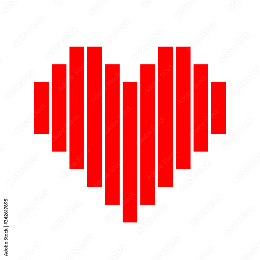 heart shape red pixel strip isolated on white, square red pixel heart shape for clip art, cute pixel strip bar heart shape icon, simple heart red plain square tile pattern, love sign for valentine heart shape red pixel strip isolated on white, square red pixel heart shape for clip art, cute pixel strip bar heart shape icon, simple heart red plain square tile pattern, love sign for valentine