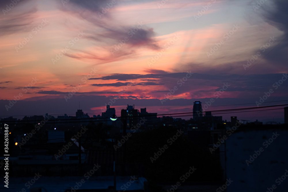 Naklejka premium City landscape