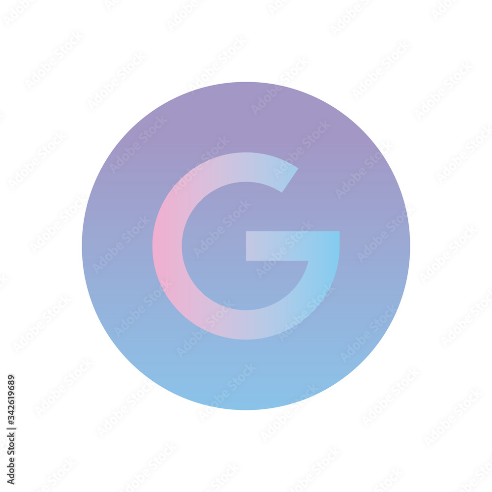 g symbol gradient style icon vector design g symbol gradient style icon vector design