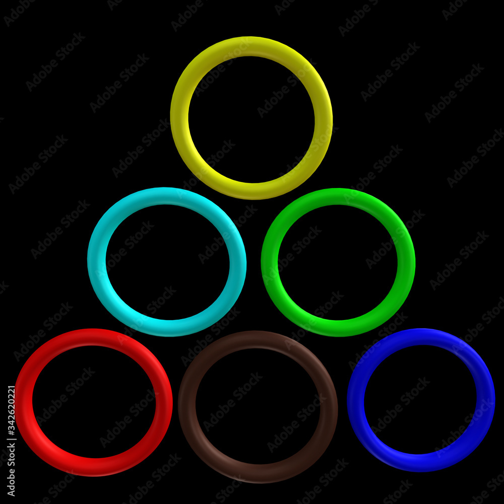 colorful ring collection, abstract patterns colorful ring collection, abstract patterns