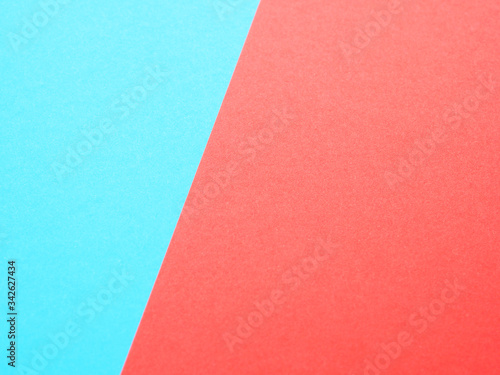 Empty blue and red color paper background texture for design..