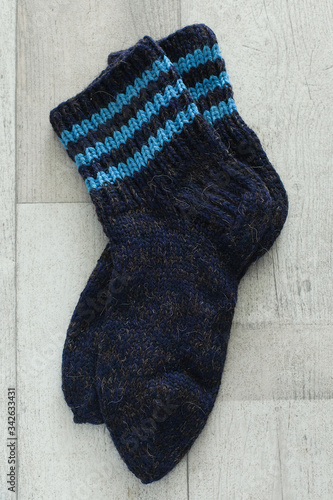 pair of woolen socks