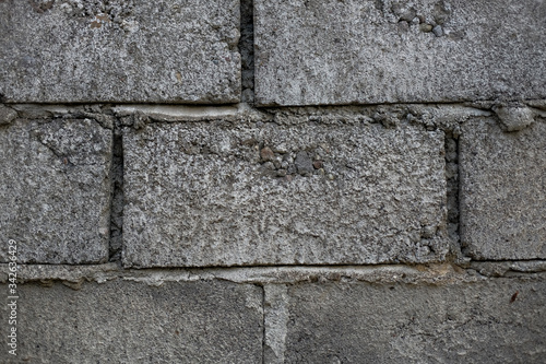 grey wall brick. Grunge wall texture background