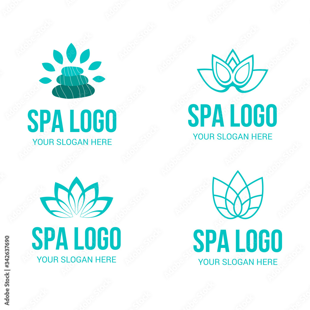 Obraz premium spa logo design Collection 