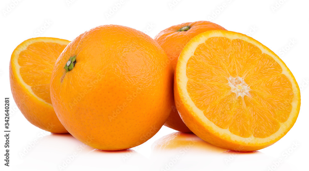 Orange healthy fresh fruit from nature isolated on a white background. Orange healthy fresh fruit from nature isolated on a white background.