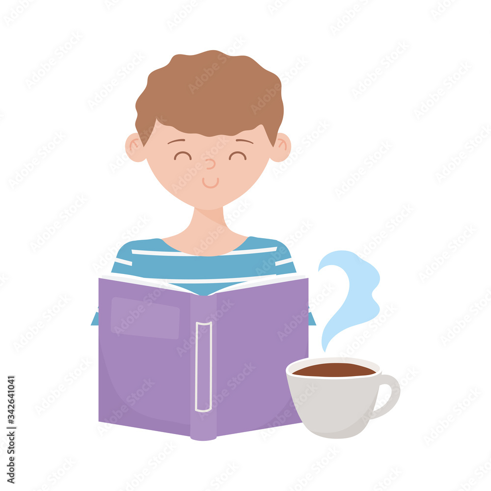 stay at home, education boy with book studying stay at home, education boy with book studying
