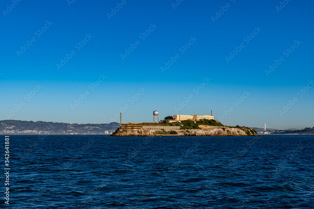 Alcatraz Island prison penitenciary, San Francisco California, USA, March 30, 2020
