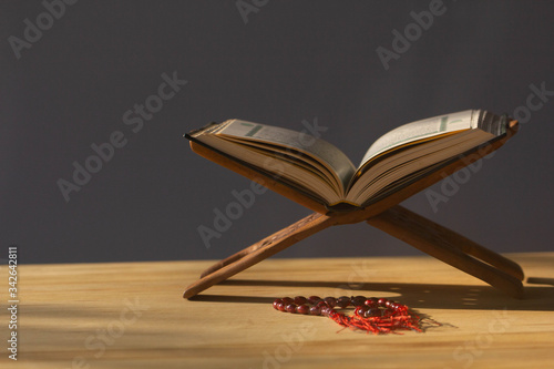 Quran - Open to prayers to increase morality in Ramadan. The concept of Islamic practice during Ramadan