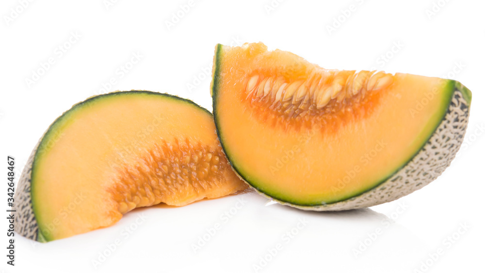 Melon isolated on white background. Melon isolated on white background.
