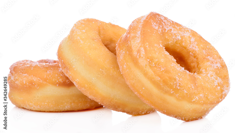 Donuts isolated on white background. Donuts isolated on white background.