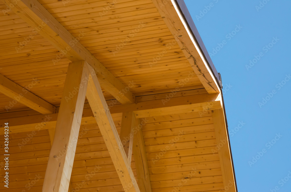 building built with fir paneling building built with fir paneling
