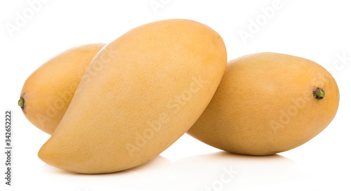 Mango  healthy fresh fruit from nature isolated on a white background.