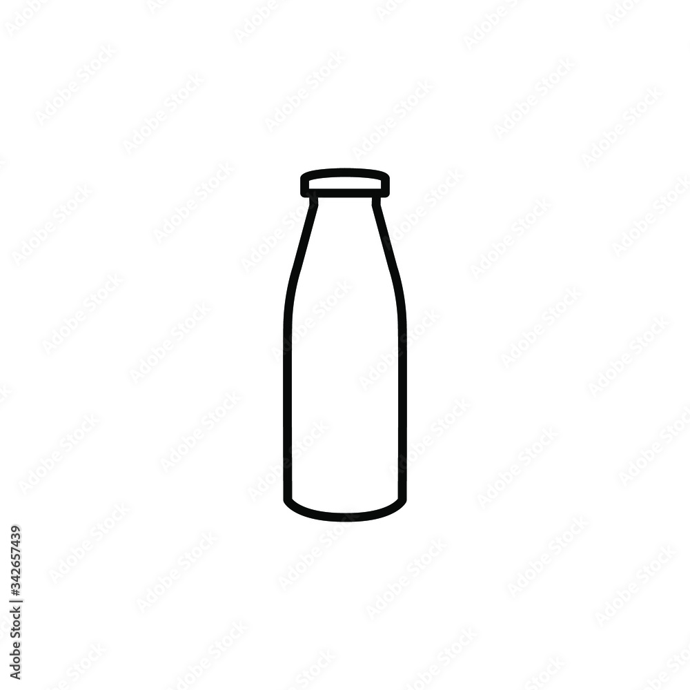 Milk bottle icon template Milk bottle icon template