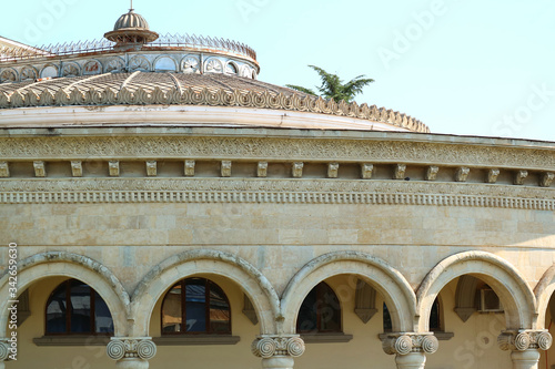 Facade of Meskhishvili Professional State Drama Theatre, One of the Oldest Theatres in Georgia, Kutasi, Imereti Region photo