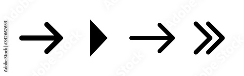 Arrow icons set. Arrow symbol. Arrow vector icon