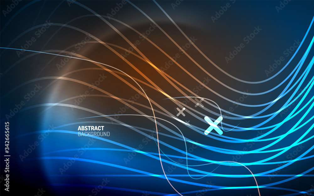 Abstract background - blue neon line design for Wallpaper, Banner, Background, Card, Book Illustration, landing page Abstract background - blue neon line design for Wallpaper, Banner, Background, Card, Book Illustration, landing page