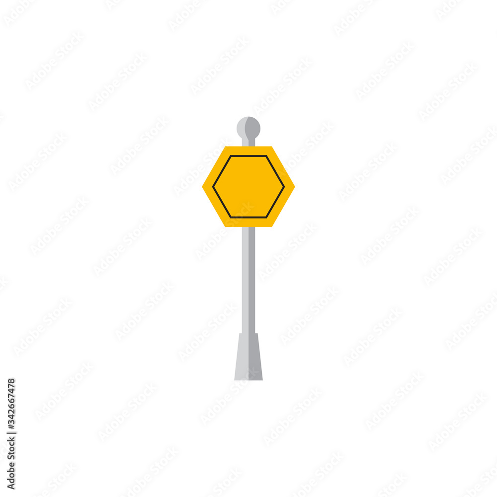Road yellow traffic sign icon design isolated on white background Road yellow traffic sign icon design isolated on white background