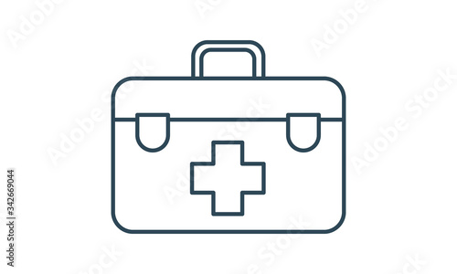 First aid kit icon for healthcare and emergency services