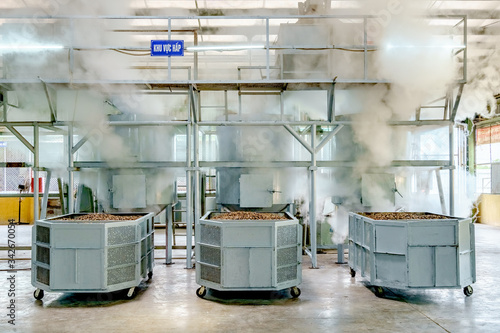 Cashew nut processing factory in Long An, Vietnam