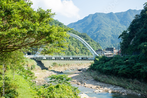 The landscape of Houtong Cat Village in Taipei City,Taiwan. photo