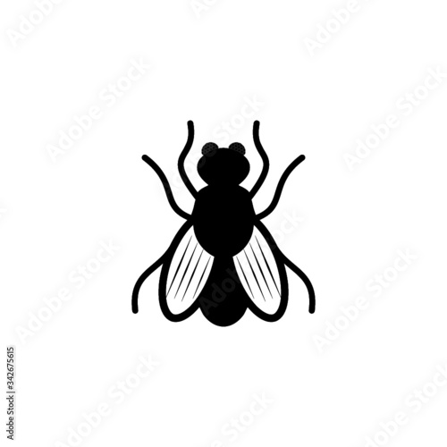 Insect fly icon isolated on white background