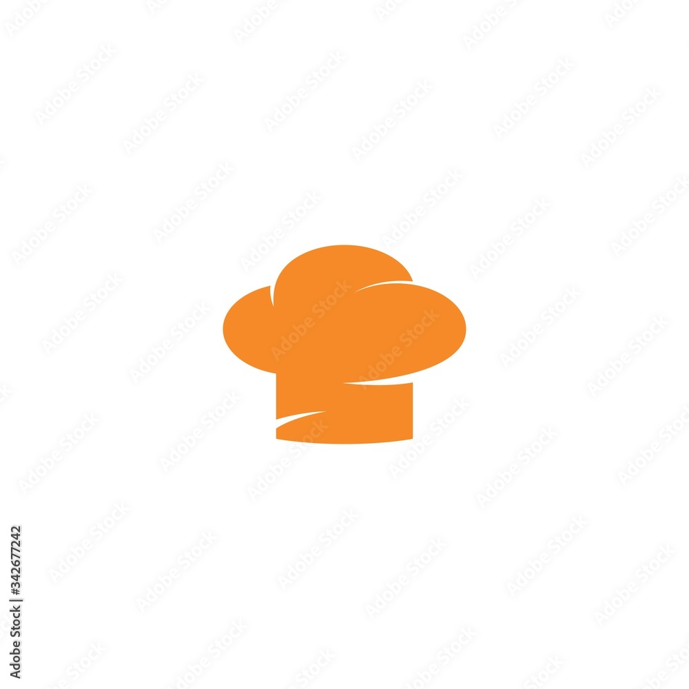 hat chef with star logo template vector hat chef with star logo template vector