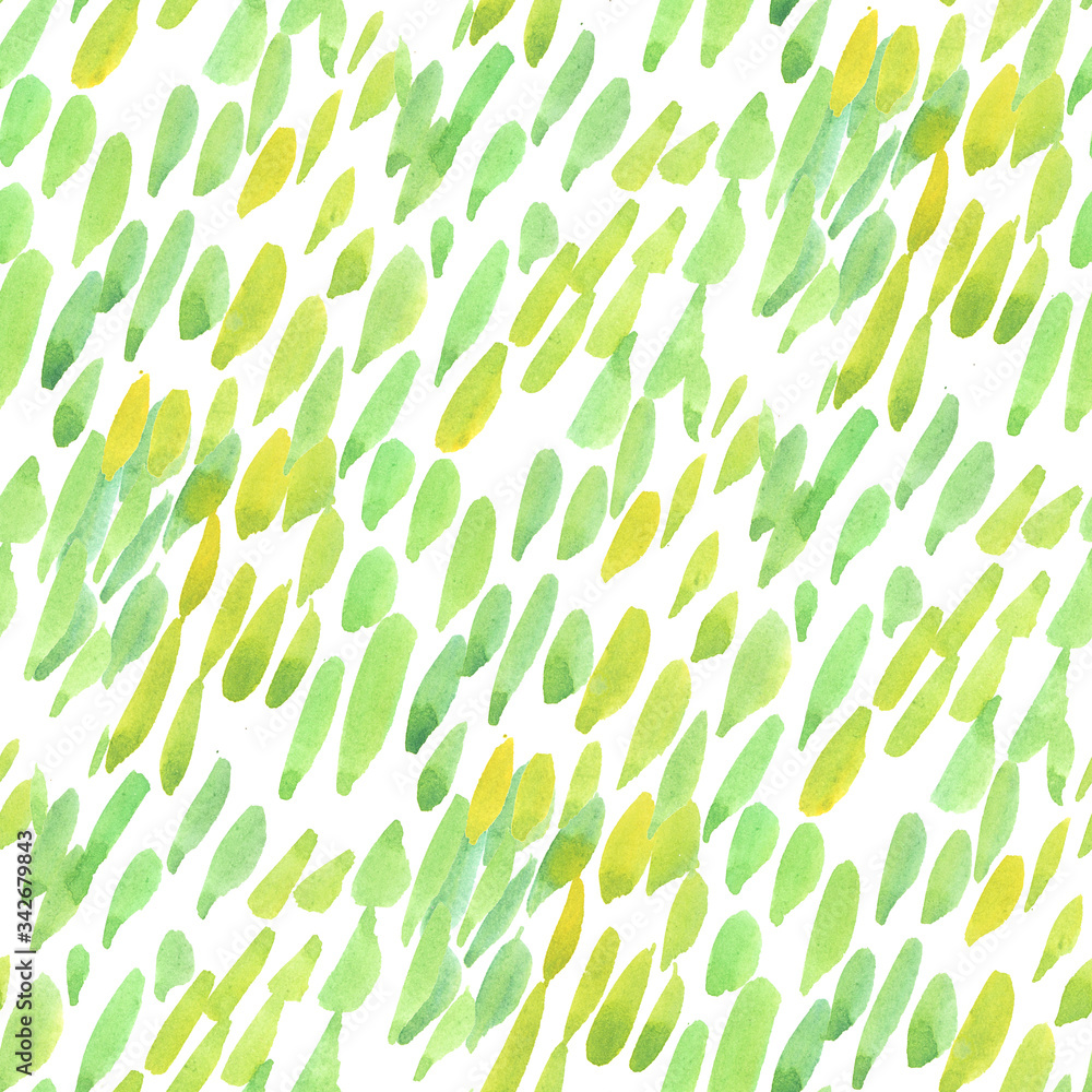 Abstract green watercolor spots seamless pattern Stock Illustration ...