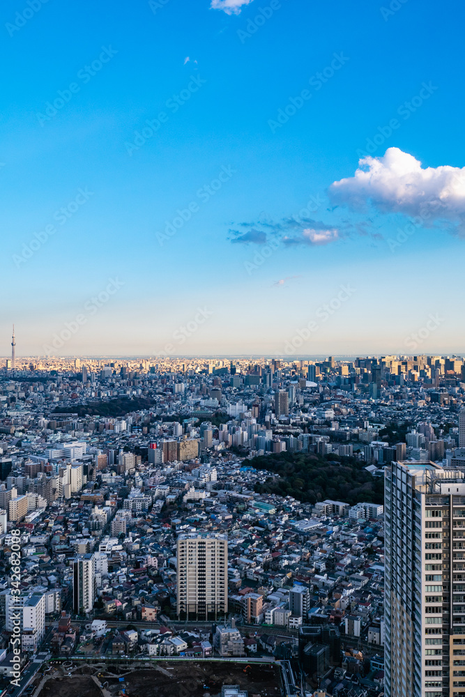 東京 都市風景 池袋からの眺望