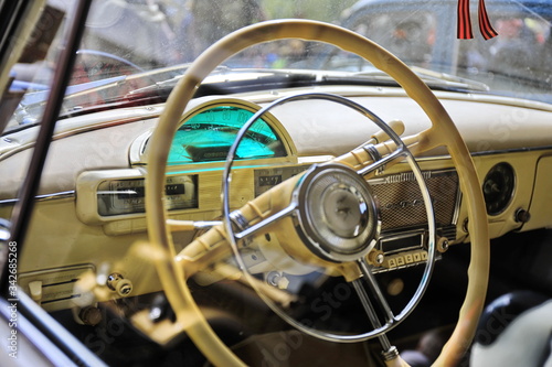 vintage car steering wheel © Maxim