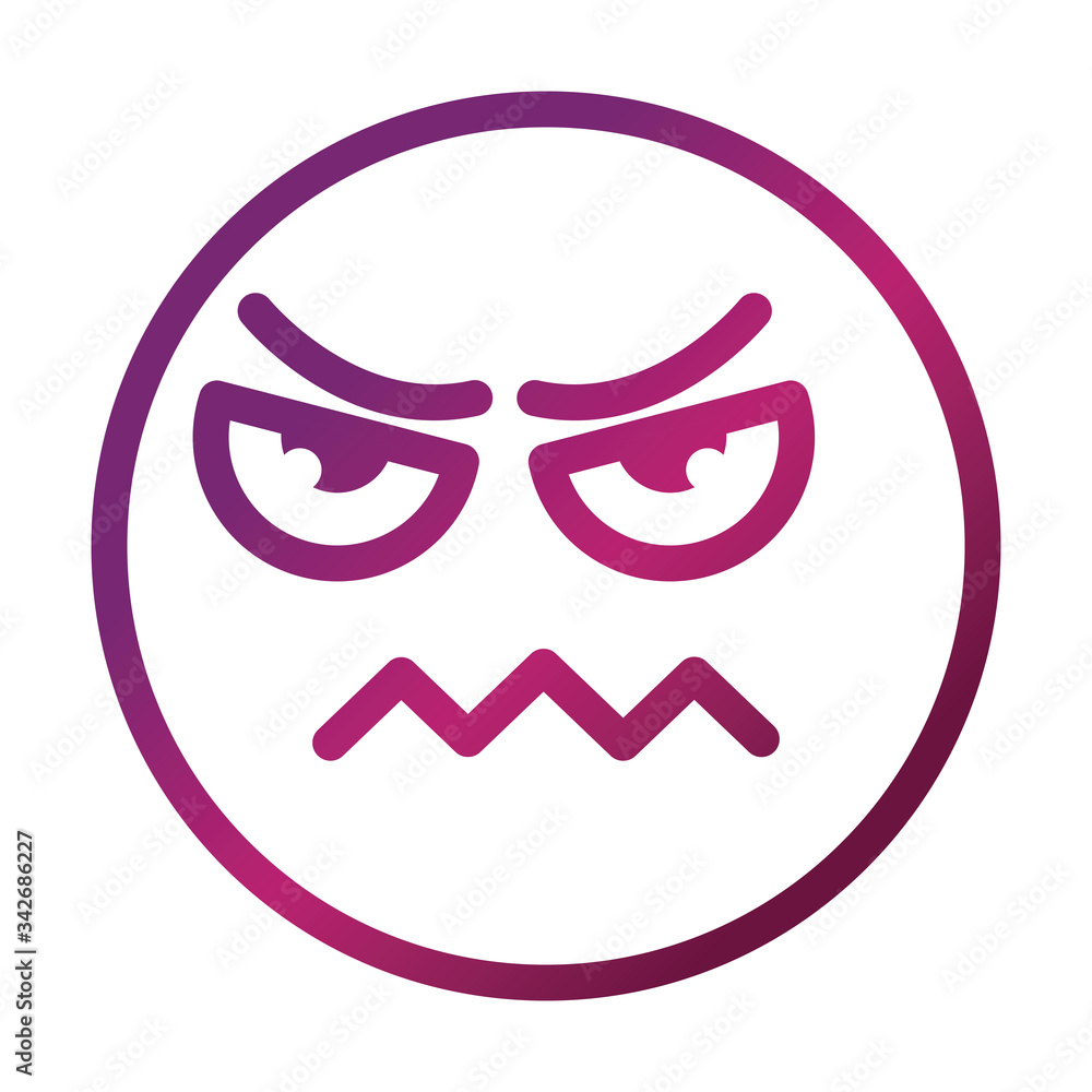 frowning funny smiley emoticon face expression gradient style icon frowning funny smiley emoticon face expression gradient style icon