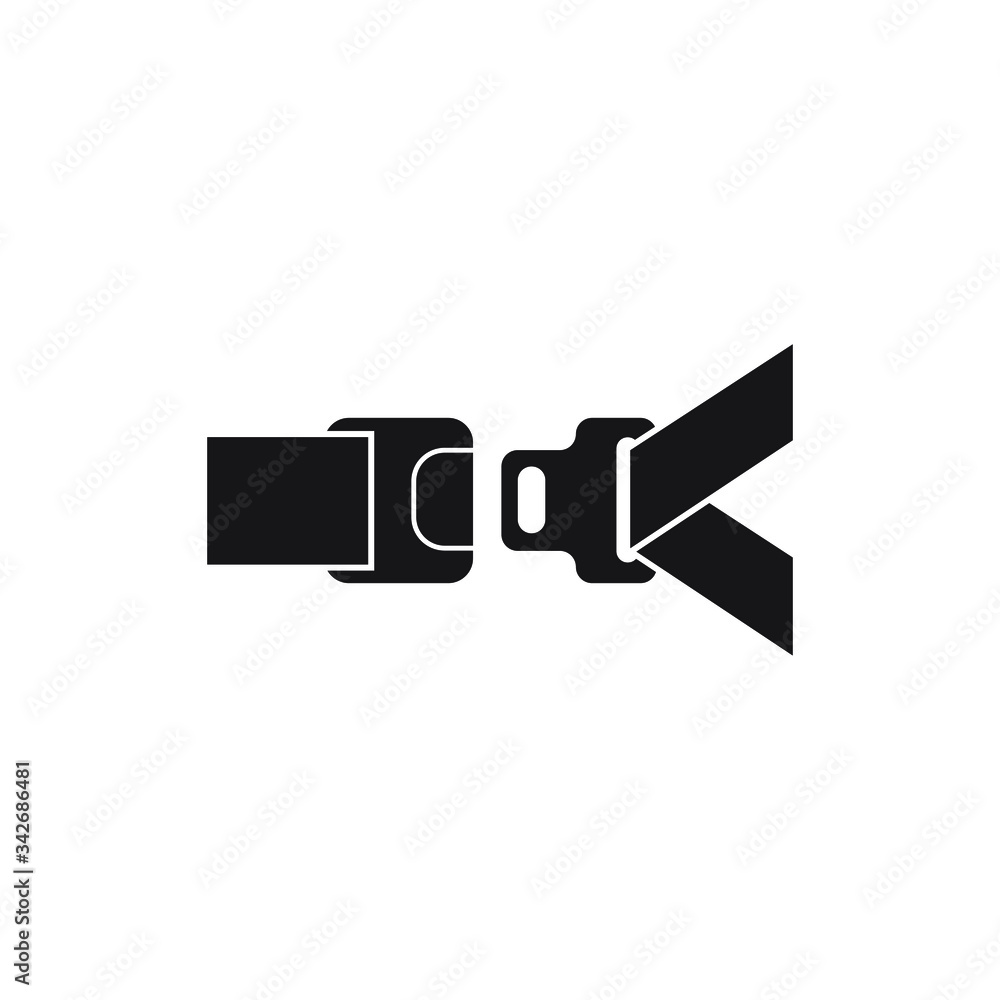 Obraz premium Seat belt icon design isolated on white background