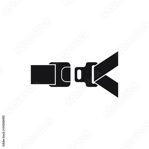 Seat belt icon design isolated on white background