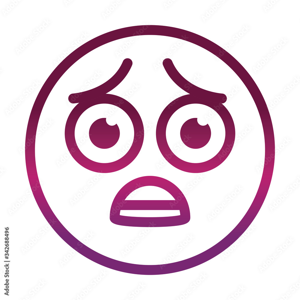 weary funny smiley emoticon face expression gradient style icon weary funny smiley emoticon face expression gradient style icon