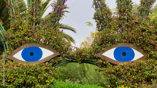 Canvastavla Anima Garten bei Marrakesch Marroko Besitzer Andre Heller Oeffentlihe Gartenanla