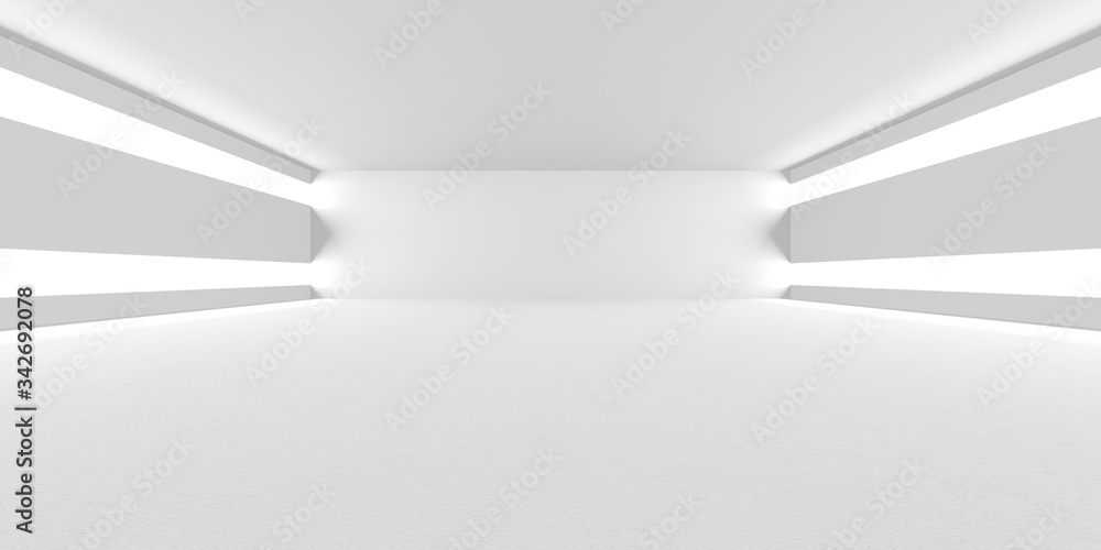 Abstract White Architecture Design Concept Abstract White Architecture Design Concept