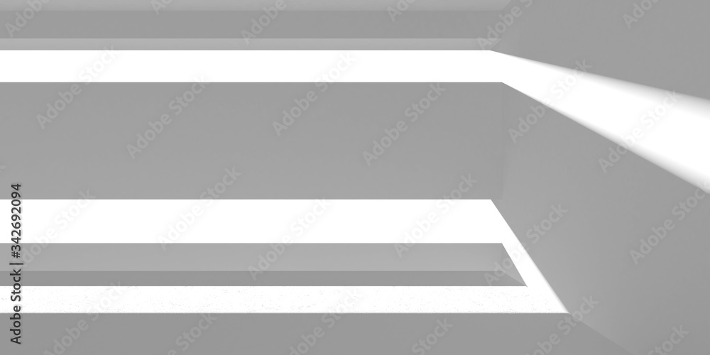 Obraz premium Abstract White Architecture Design Concept