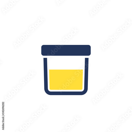 urine test, sample icon, vector