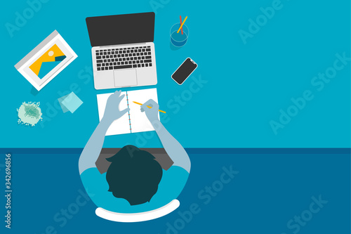 work from home illustration